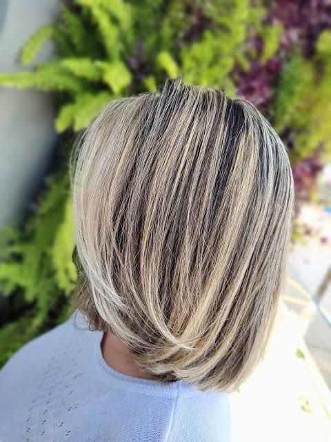 Bronde Bob With Subtle Balayage Bronde Bob With Subtle Balayage — Hair Color for Women Over 50