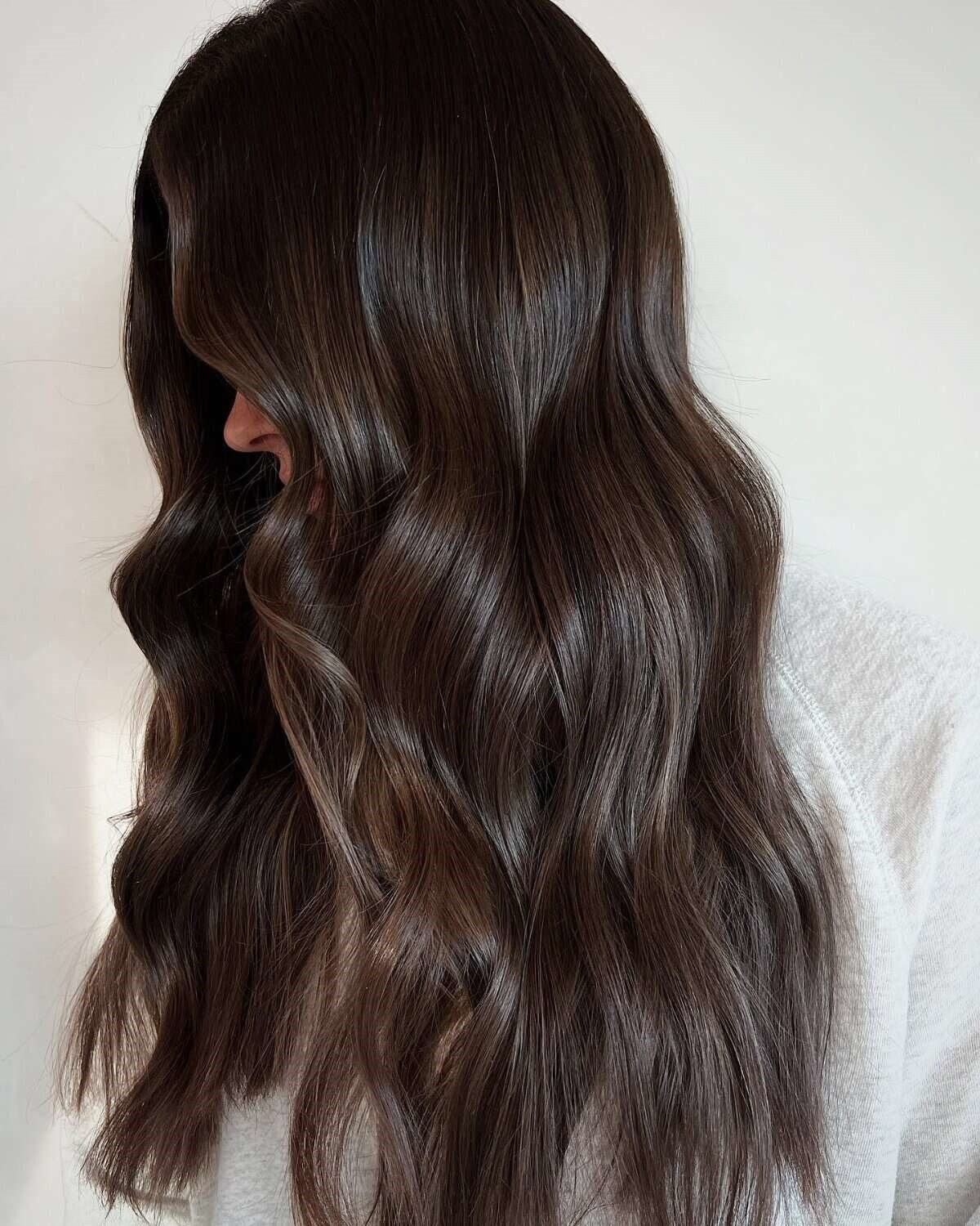 Long Layers Visual Idea Long Layers Visual Idea — Chocolate Brown Hair