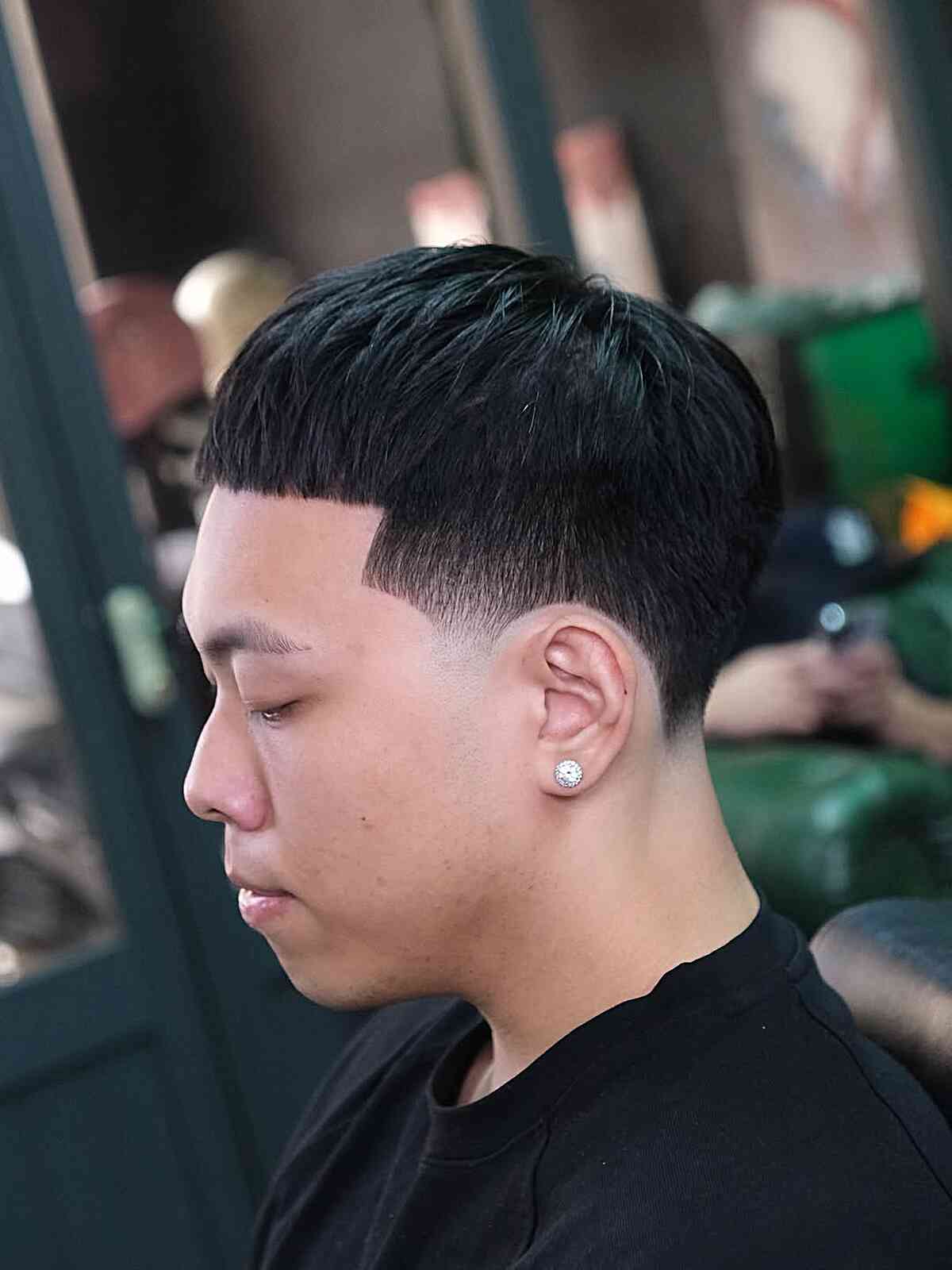 Sharp Crop With Blunt Fringe — Mens Haircuts