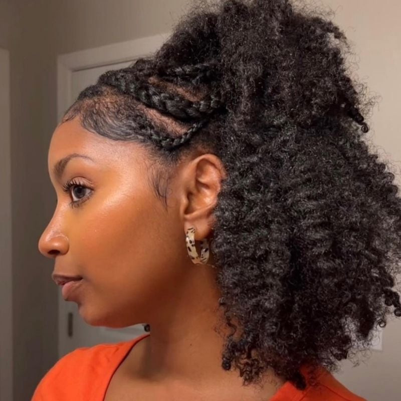 Braids and Ponytail on Coily Hair Braids and Ponytail on Coily Hair — High School Hairstyles