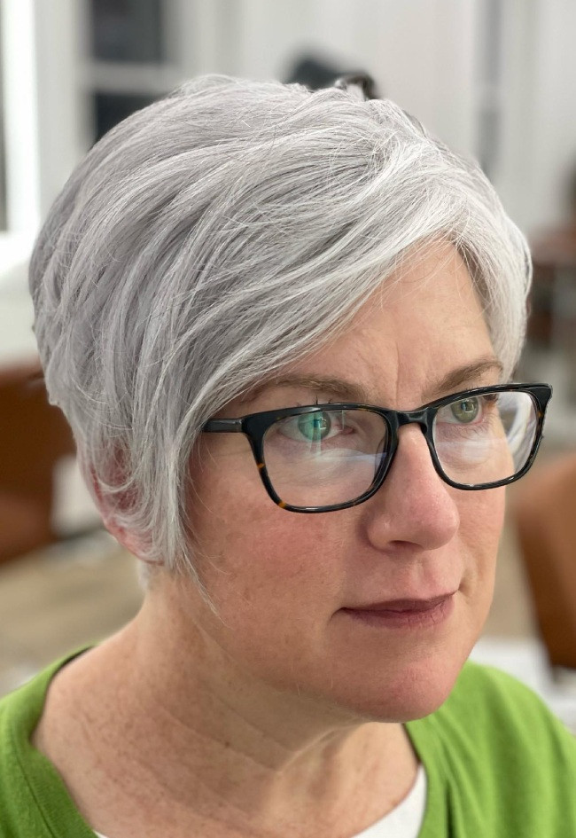 Chin Length Visual Idea Chin Length Visual Idea — Gray Hair Styles for Women Over 60
