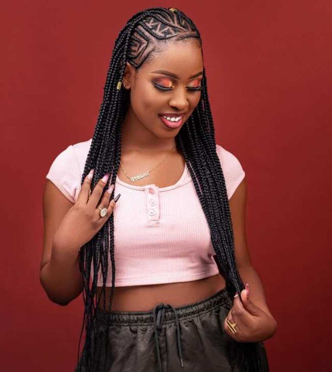 Tribal Braids with Geometric Patterns and Beads Tribal Braids with Geometric Patterns and Beads