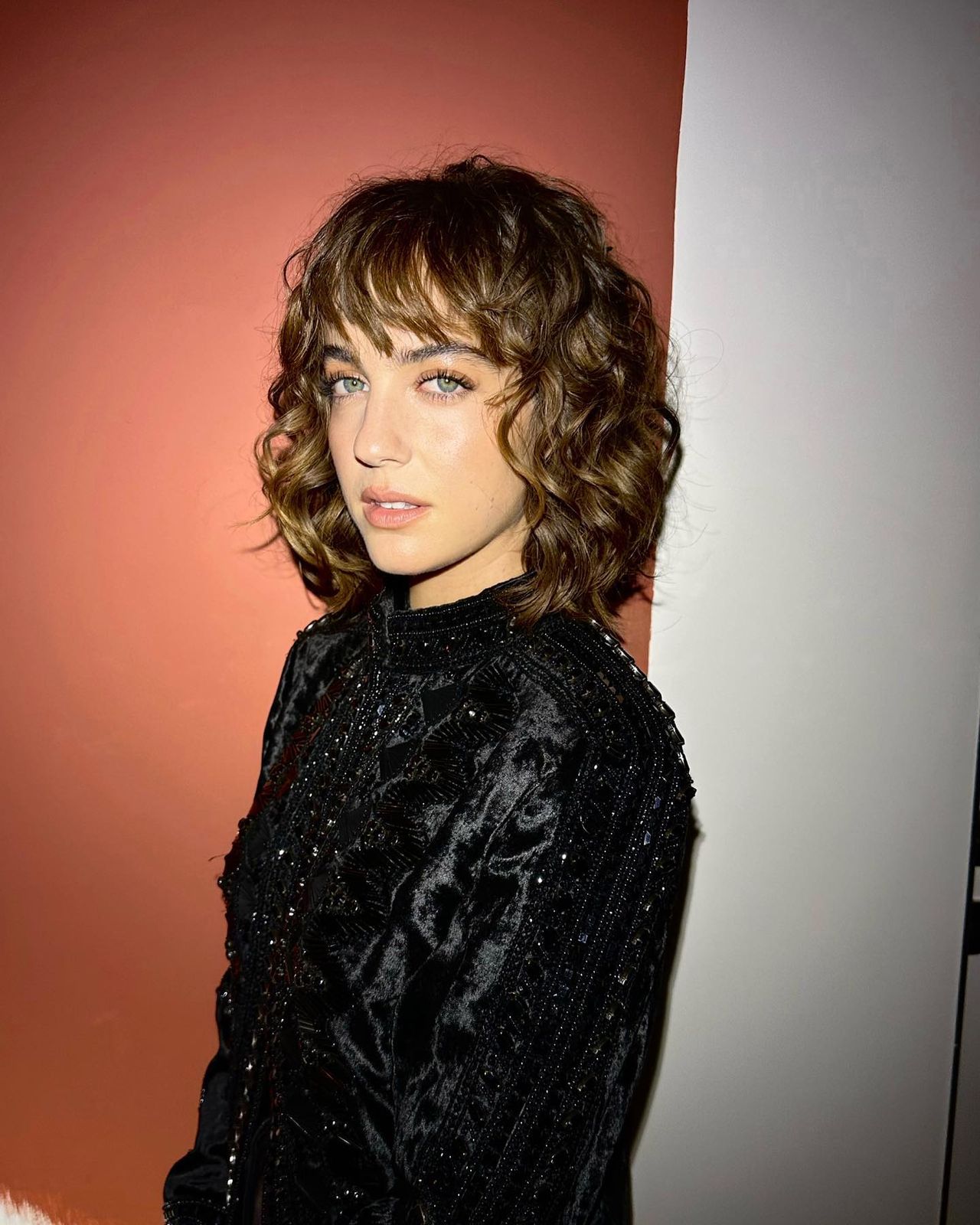 Collarbone Shag With Balayage — Curly Shag