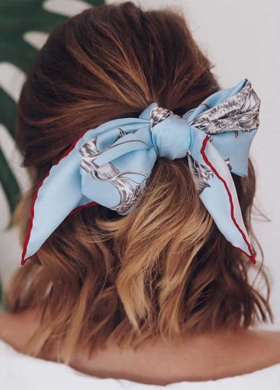 Shoulder Visual Idea — Scarf Hairstyles