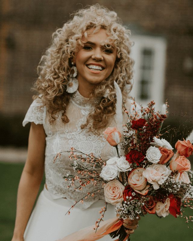 Naturally Voluminous Blonde Curls Naturally Voluminous Blonde Curls — Wedding Hairstyles for Curly Hair
