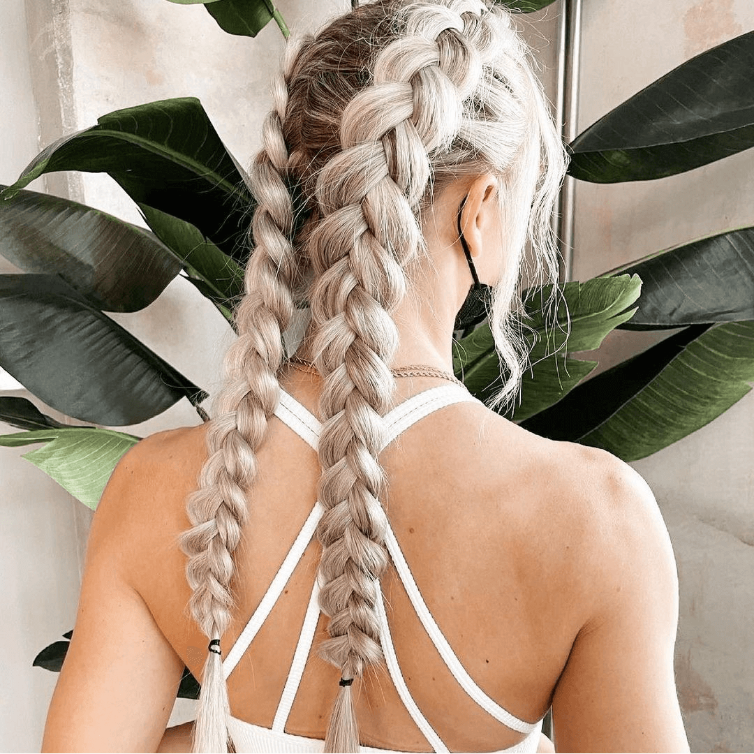 Ash Blonde Dutch Braids Ash Blonde Dutch Braids — Hairstyles for Long Hair