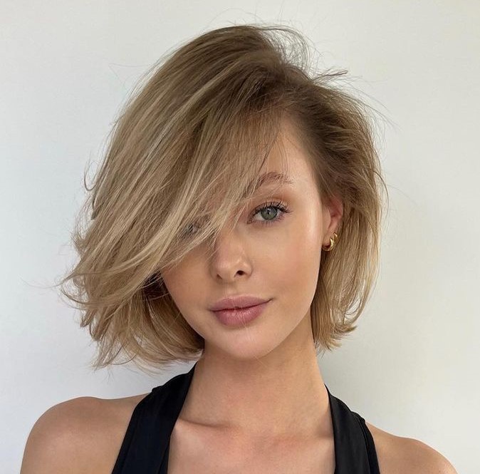 Ash Blonde Bob With Crown Volume — Volumizing Haircuts for Thin Hair