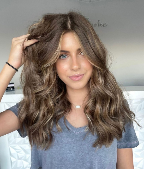 Medium Brown With Ash Blonde Highlights Visual Idea Medium Brown With Ash Blonde Highlights Visual Idea — Teddy Bear Brown Hair