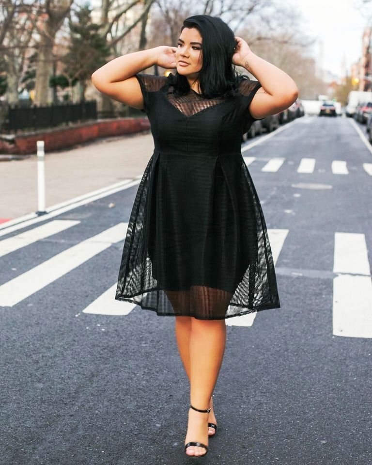 Fit-and-Flare Dress with Sheer Textured Overlay — Funeral Dresses