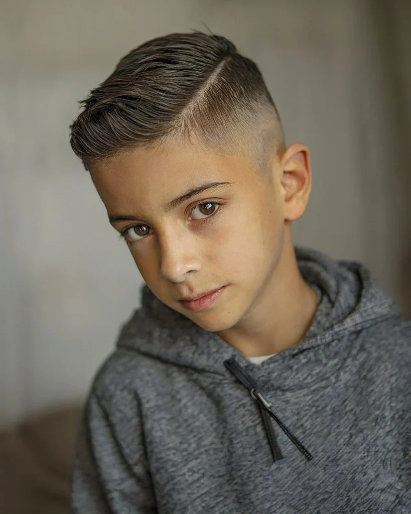 Side Part With Fade Visual Idea Side Part With Fade Visual Idea — Boys Haircuts
