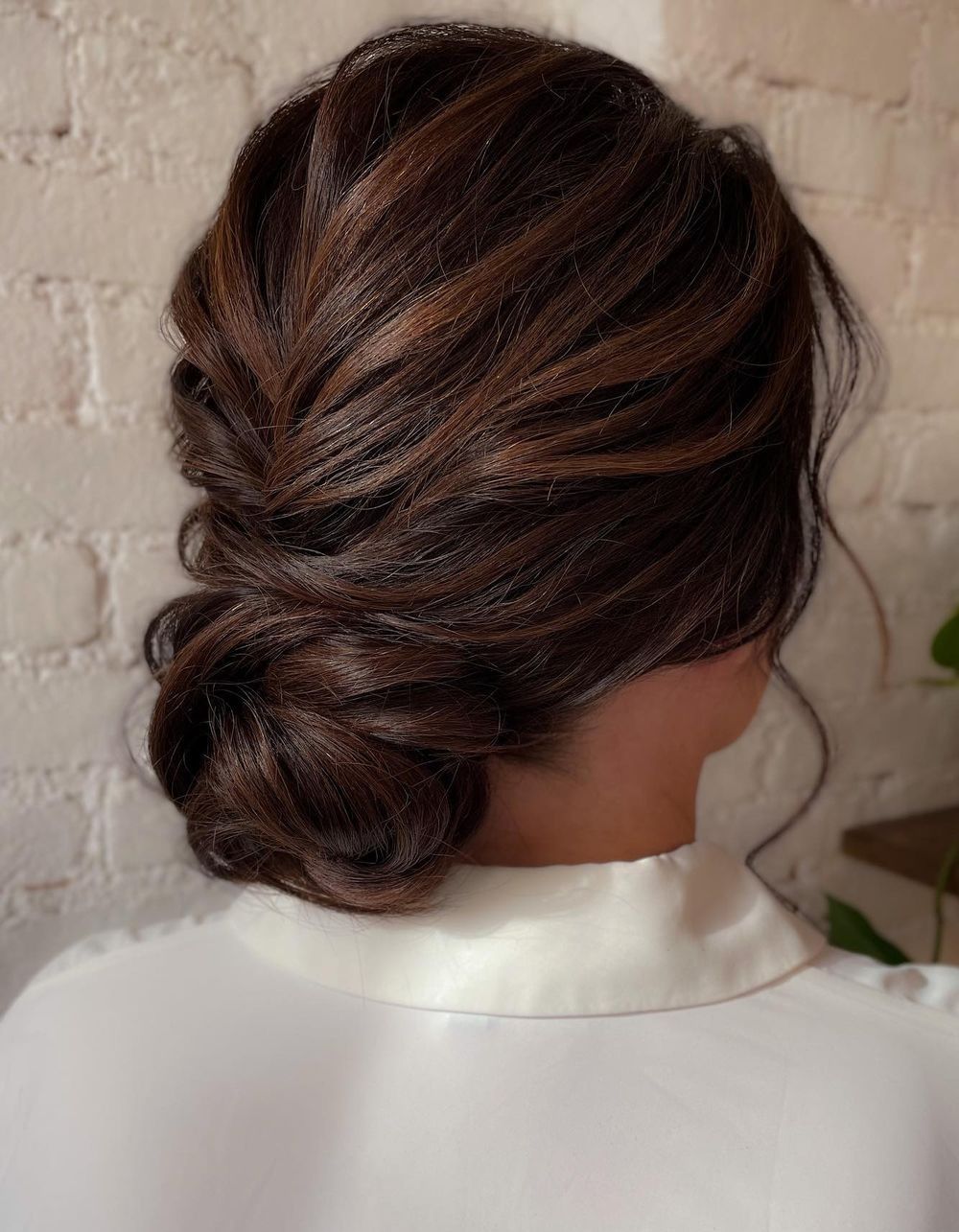 Mid-Back Textured Updo With Soft Waves Mid-Back Textured Updo With Soft Waves — Mother of the Bride Hairstyles