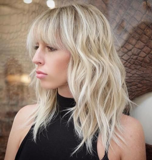 Shaggy Lob With Wispy Bangs — Photoshoot Hairstyles