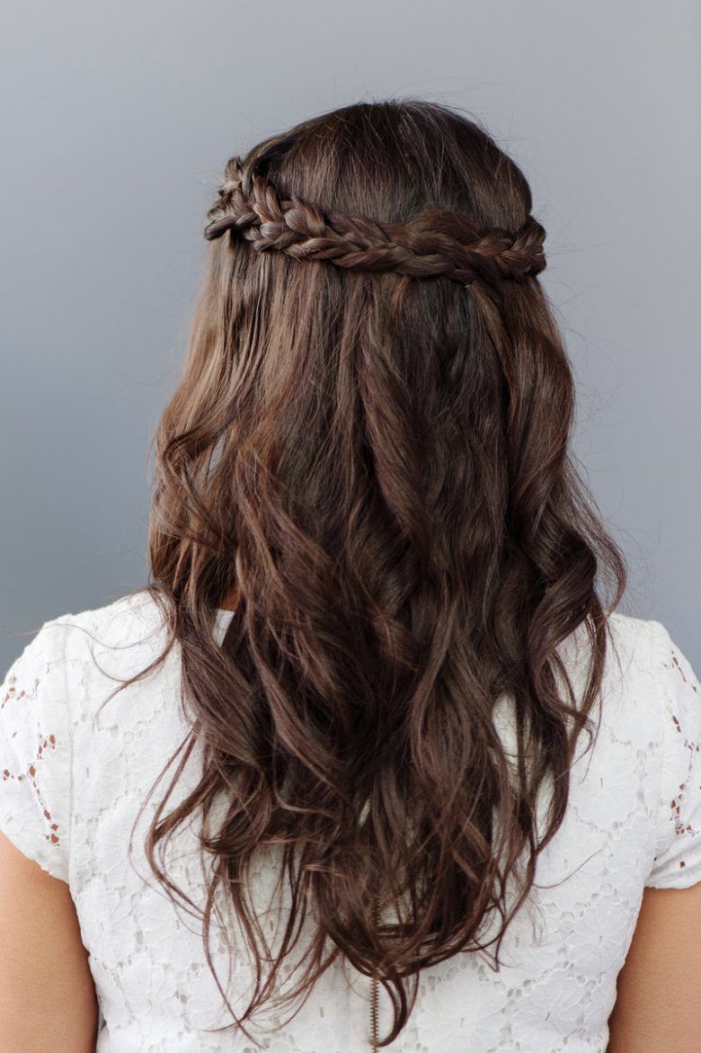 Dark Brown Braided Headband Dark Brown Braided Headband — Bridesmaid Hairstyles