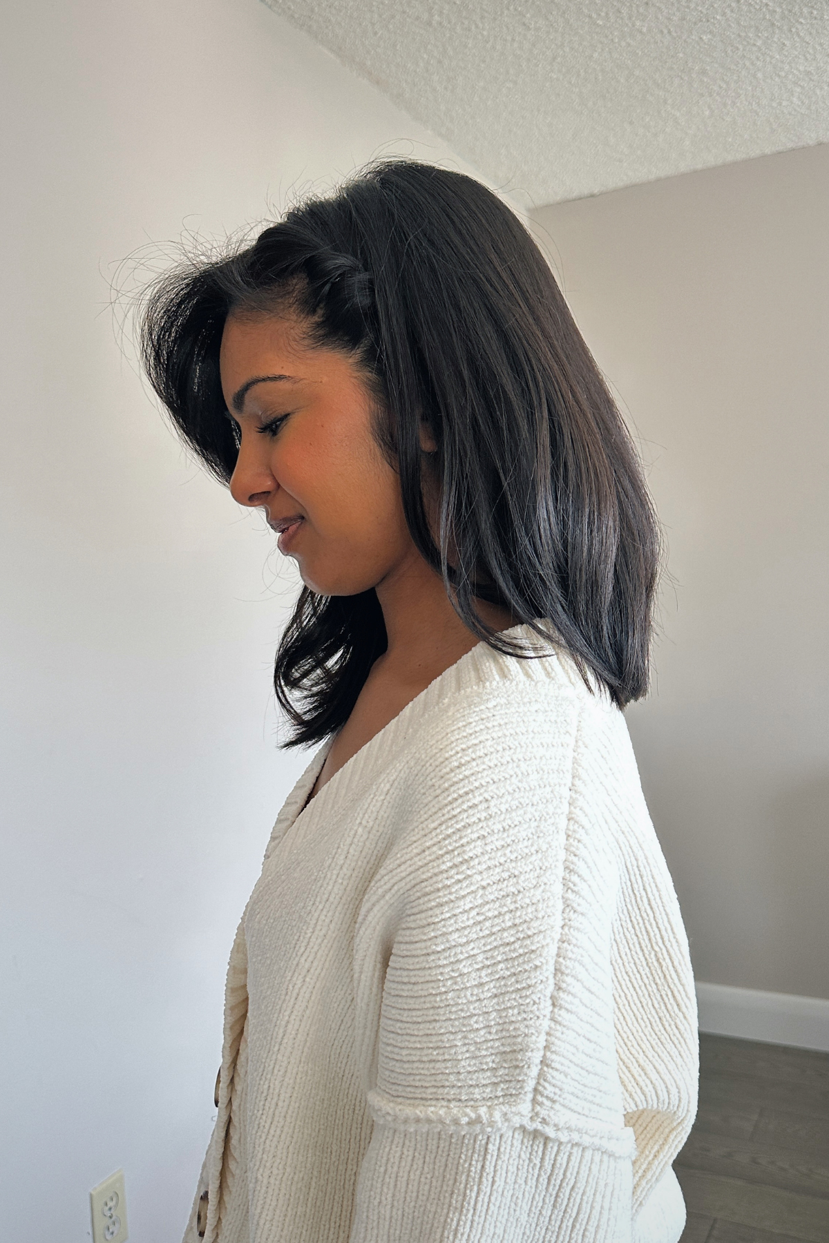 Chin Length Bob With Blunt Bangs Chin Length Bob With Blunt Bangs — Easy Hairstyles for Short Hair