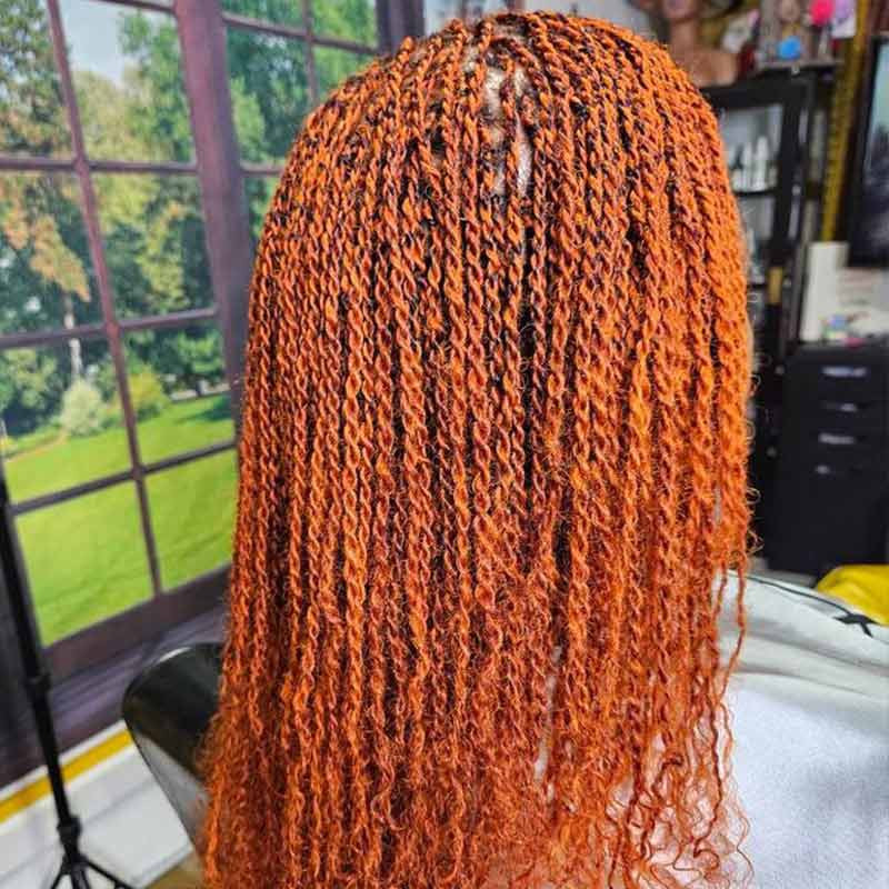 Micro Braids Twists in Vibrant Ginger Orange Micro Braids Twists in Vibrant Ginger Orange — Ginger Braids