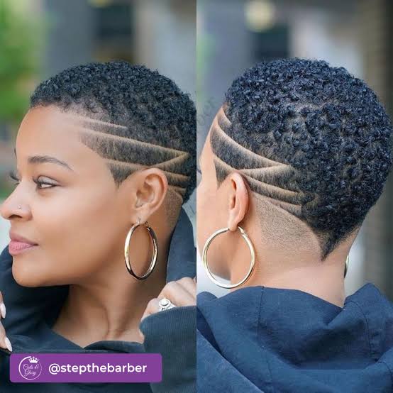 Tapered Pixie With Shaved Sides Visual Idea — Short Hairstyles for Black Women
