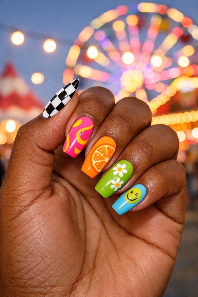 Summer Festival Visual Idea Summer Festival Visual Idea — Colorful Nails