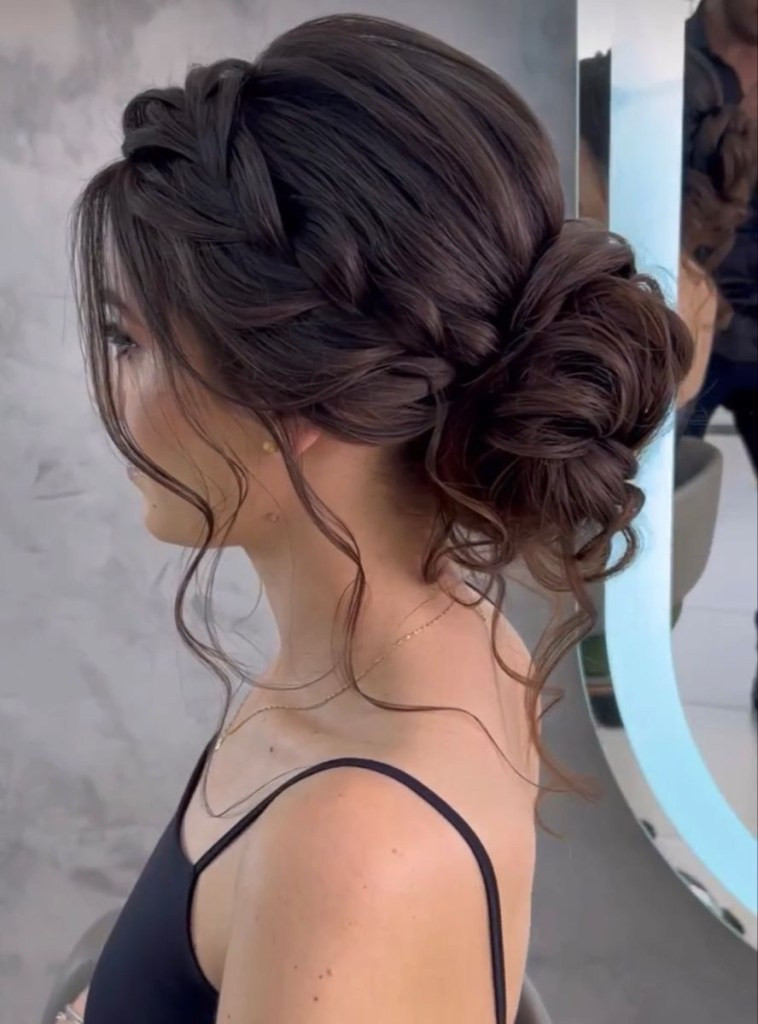 Dark Brown Visual Idea Dark Brown Visual Idea — Prom Hairstyles for Long Hair