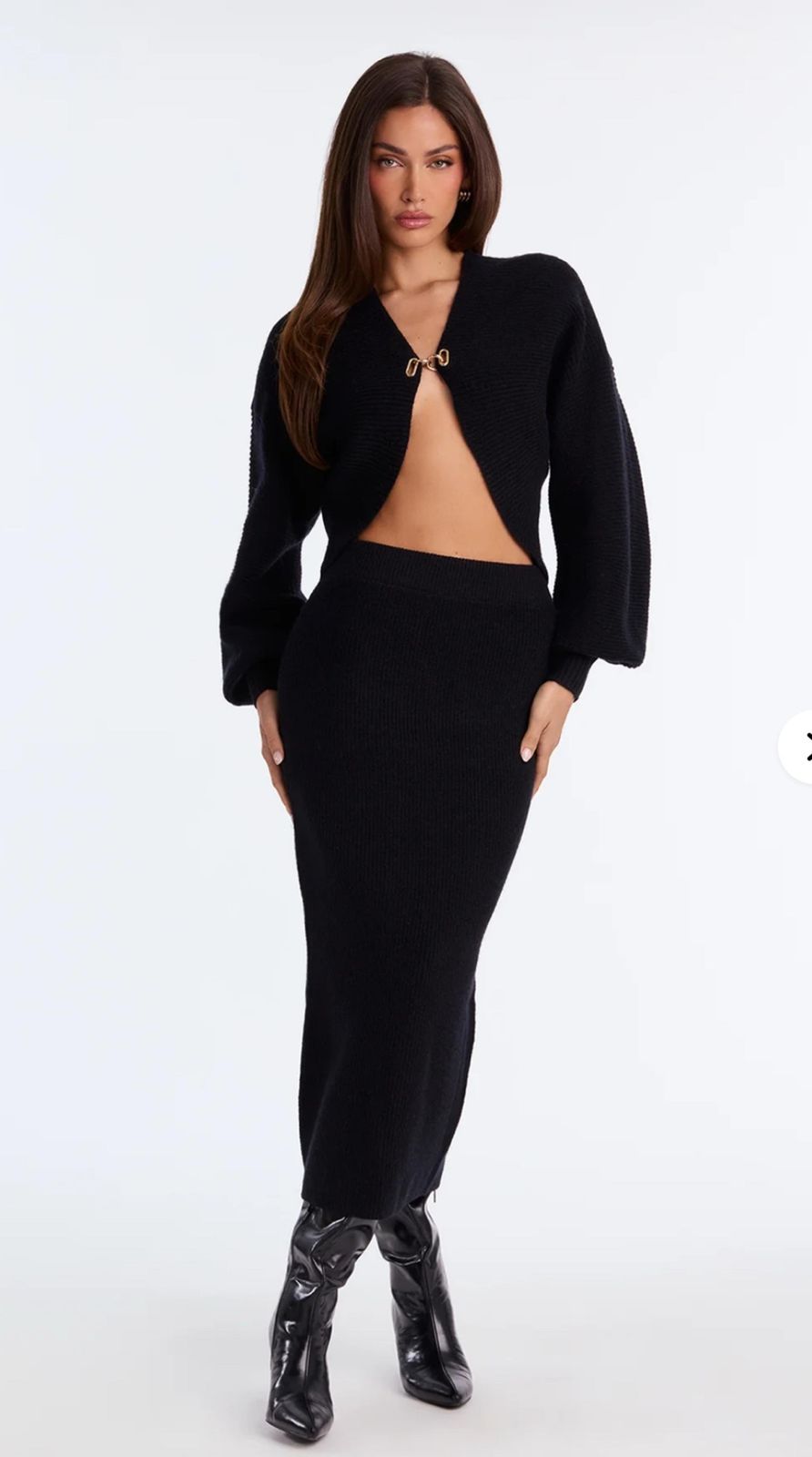 Black Ribbed Knit Set for Chic Brunch Style — Fashion Nova Outfits