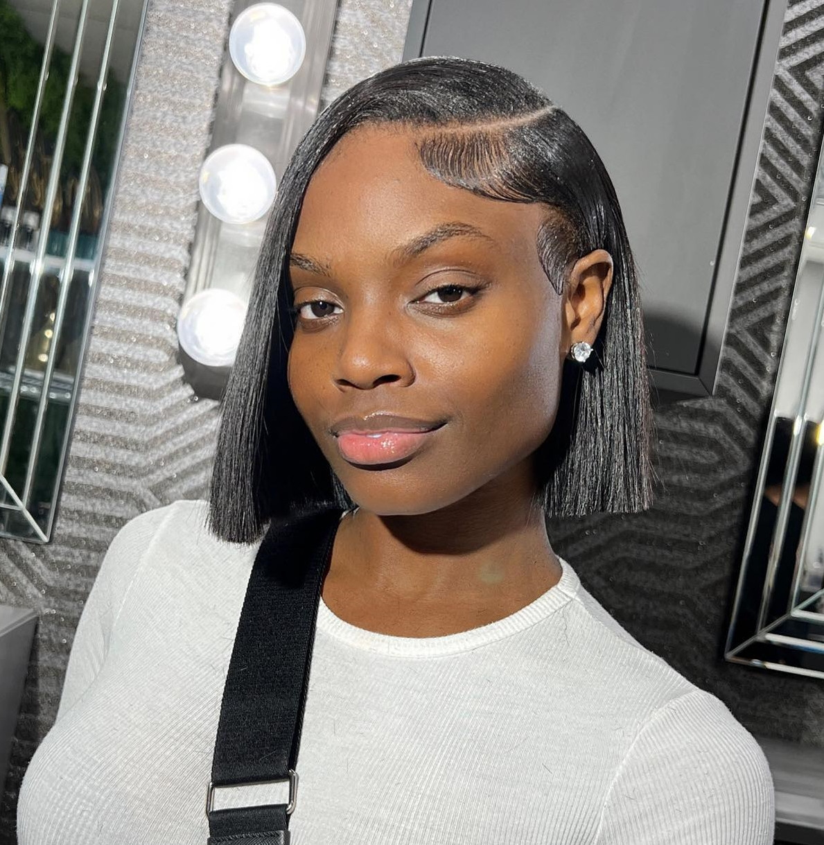 Fine Straight Black Bob Fine Straight Black Bob — Sew In Bob