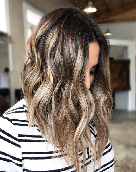 Collarbone Visual Idea — Hair Color for Thin Hair