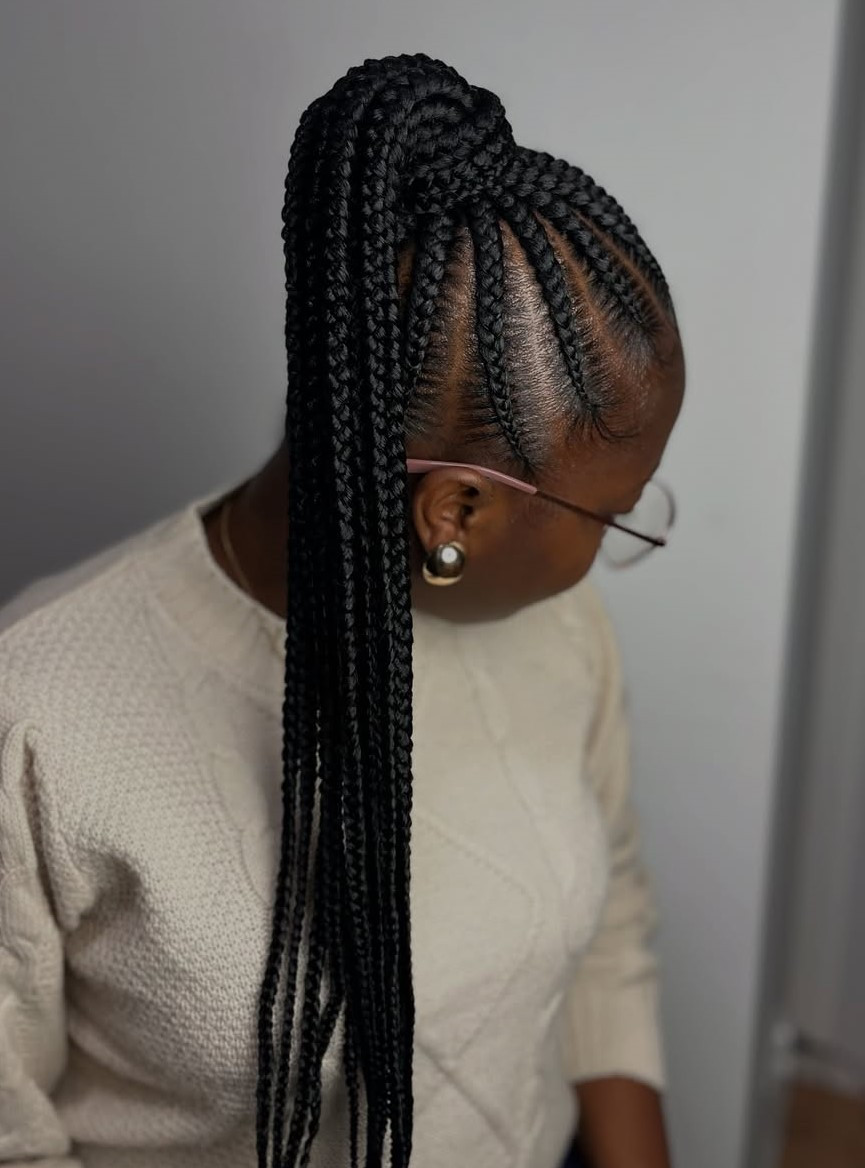 Layers Visual Idea Layers Visual Idea — Cornrow Ponytail