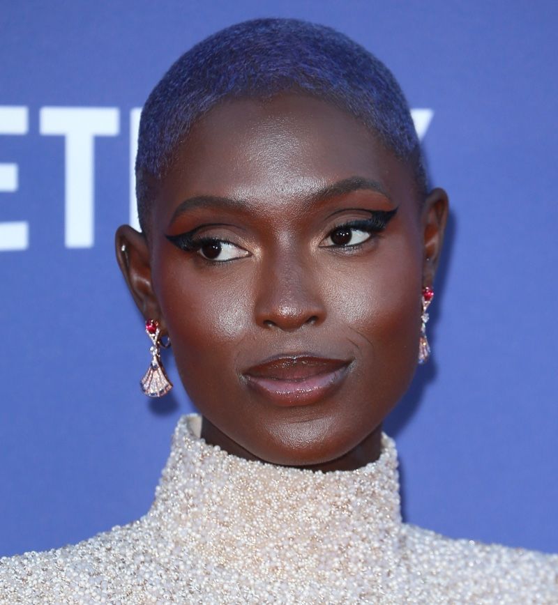 Dark Brown Purple Tint Buzz — Buzz Cut for Women