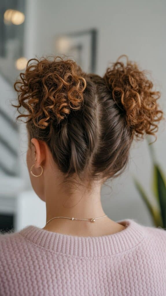 Visual Idea — Space Buns Natural Hair