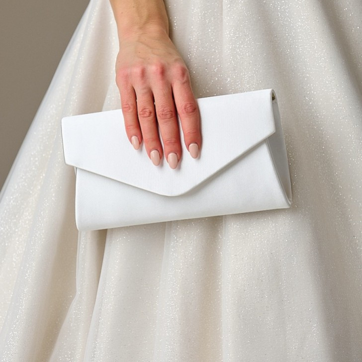 White Envelope Clutch Bag White Envelope Clutch Bag — Wedding Guest Bags
