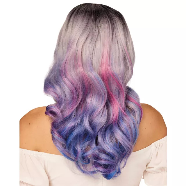 Grey Base With Multi-Color Ombre Grey Base With Multi-Color Ombre — Cotton Candy Hair