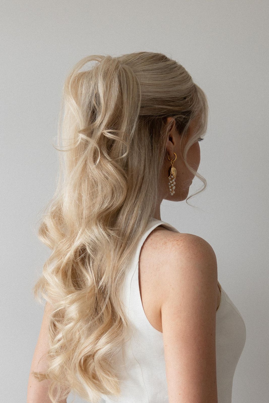 Long Visual Idea — Half Up Half Down Medium Hair