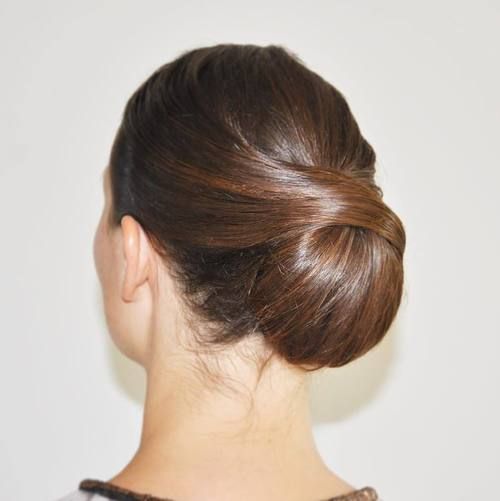 Mid-Back Visual Idea — Sleek Low Bun