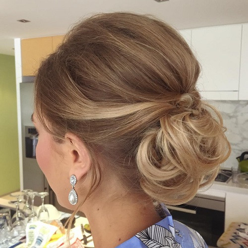 Visual Idea Visual Idea — Low Bun with Curtain Bangs