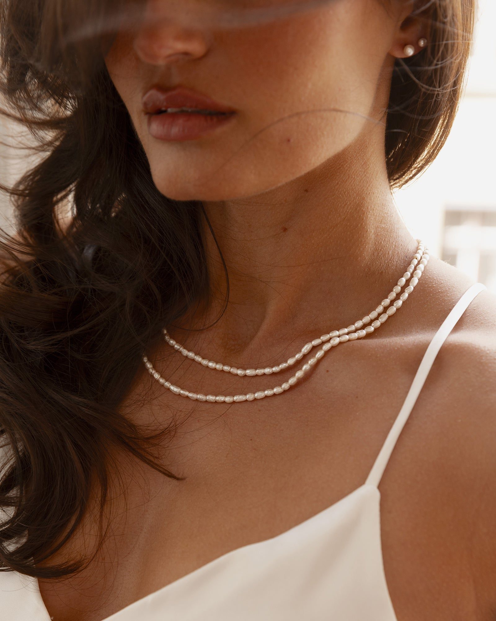Casual Daytime Outfit Idea — Pearl Jewelry