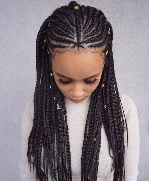 Fulani Braids Visual Idea — Fulani Braids with Beads