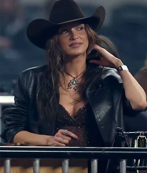 Leather Jacket and Sequins with Turquoise for Edgy Western Style Leather Jacket and Sequins with Turquoise for Edgy Western Style — Yellowstone Outfits