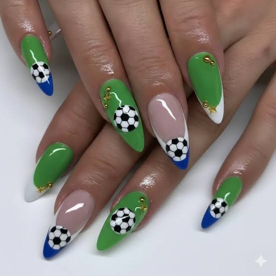 Sports Event Visual Idea Sports Event Visual Idea — Soccer Nails