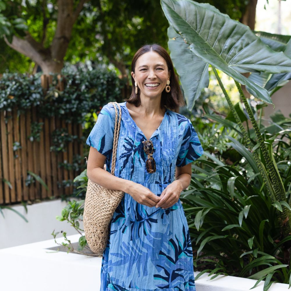 Tropical Print Maxi Dress for Vacation Style — Bali Outfits