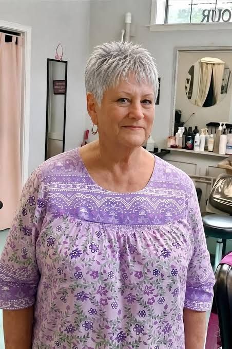 Short Spiky Pixie Visual Idea — Haircuts for Women Over 70