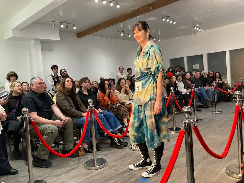 Tie-Dye Dress and High-Tops for a Fashion Show Vibe Tie-Dye Dress and High-Tops for a Fashion Show Vibe — Portland Outfits