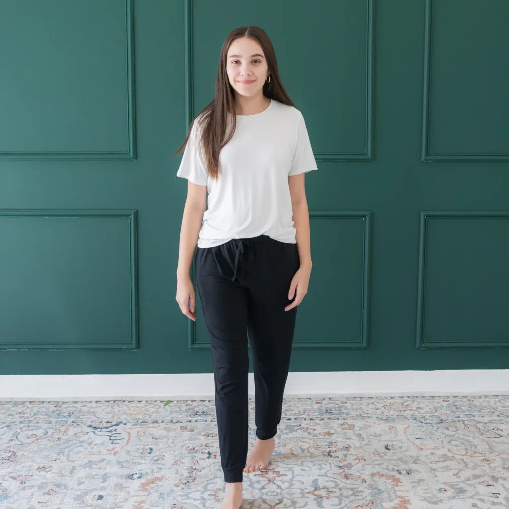 Black Drawstring Joggers for Ultimate Comfort — Long Flight Outfits