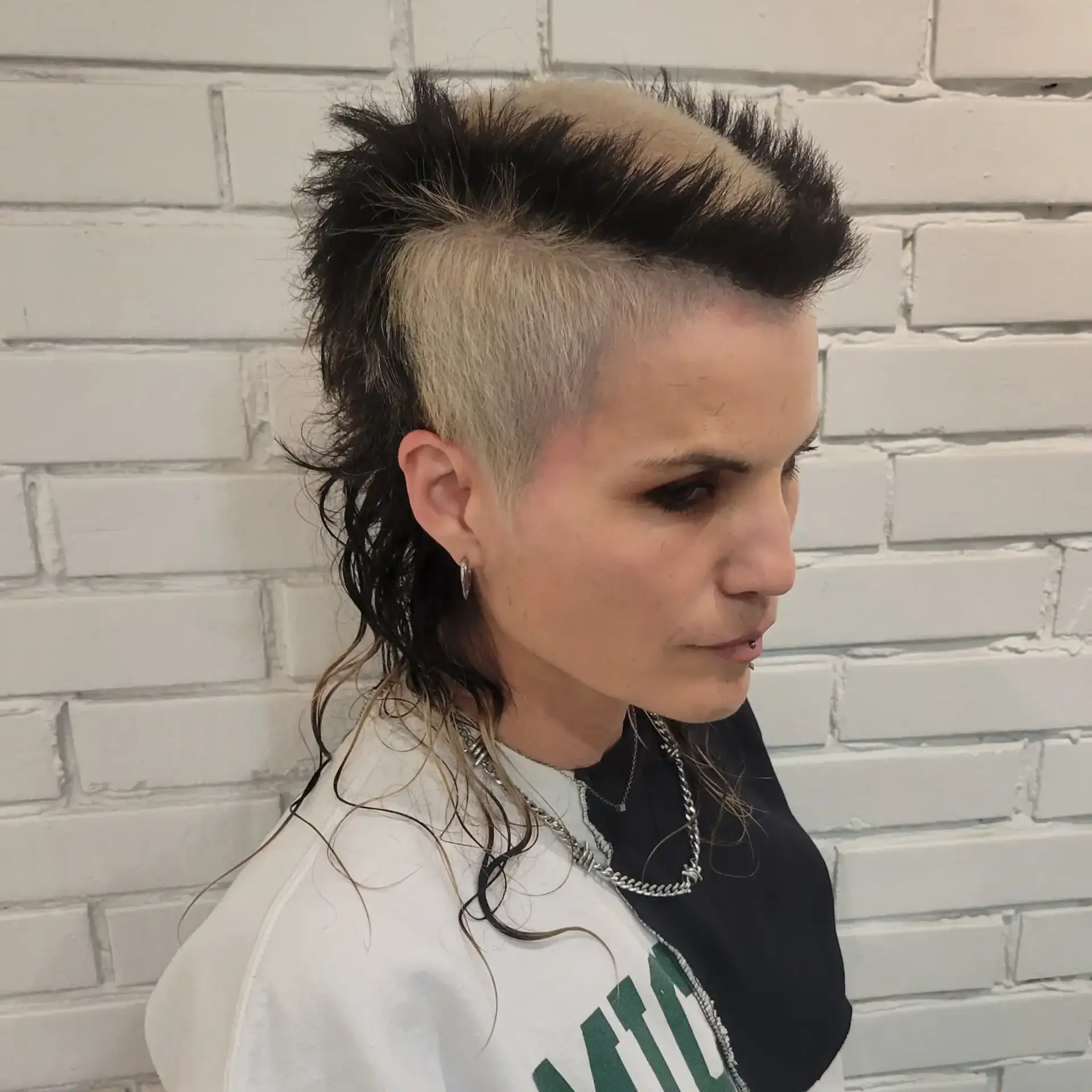 Black With Blonde Highlights Visual Idea — Punk Hairstyles