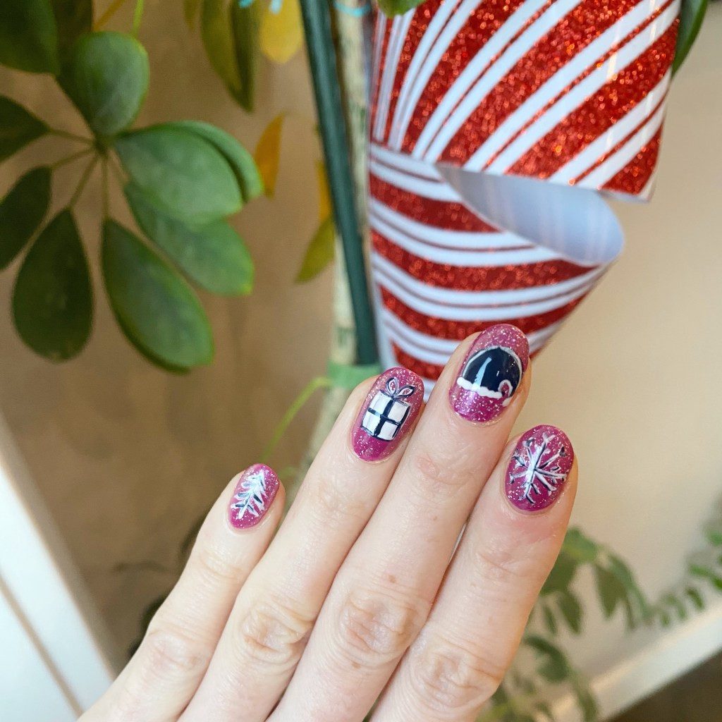 Glitter Visual Idea Glitter Visual Idea — Skittle Nails