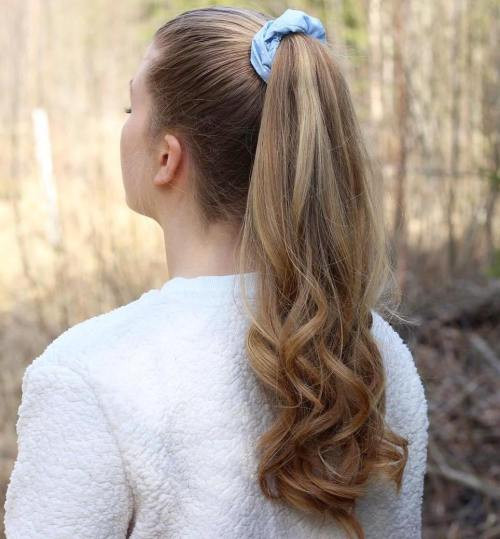 High Ponytail With Loose Waves High Ponytail With Loose Waves — High School Hairstyles