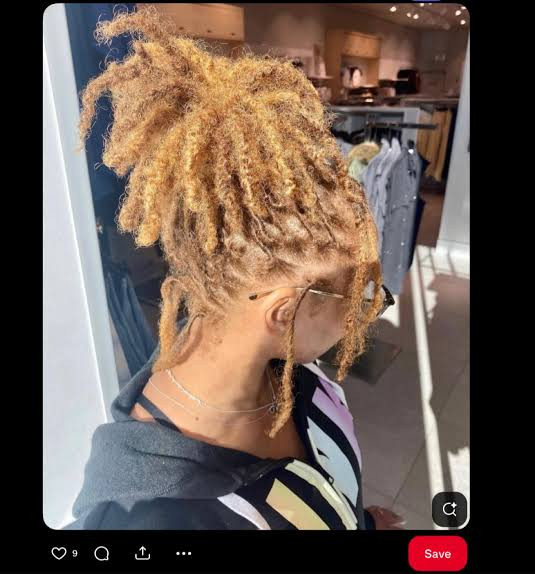 High Bun Updo Honey Blonde — Honey Blonde Locs