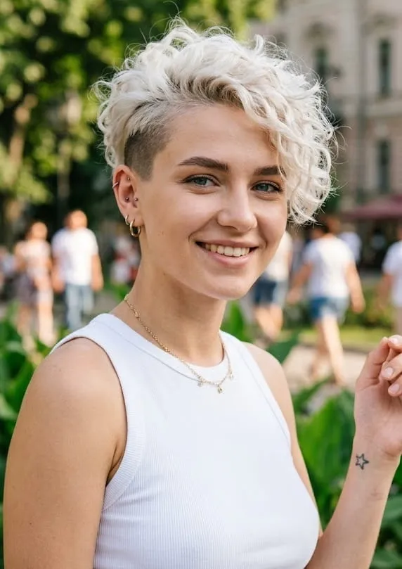 Side Profile Rounded Dark Brown Bob — Curly Hairstyles