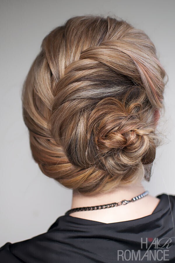 Braided Ash Blonde Chignon Braided Ash Blonde Chignon