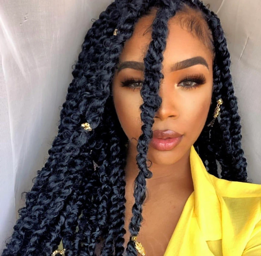 Long Passion Twists With Beads Long Passion Twists With Beads — Twist Hairstyles