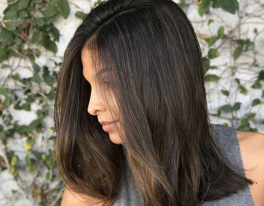 No Bangs Visual Idea — Shoulder Length Haircuts
