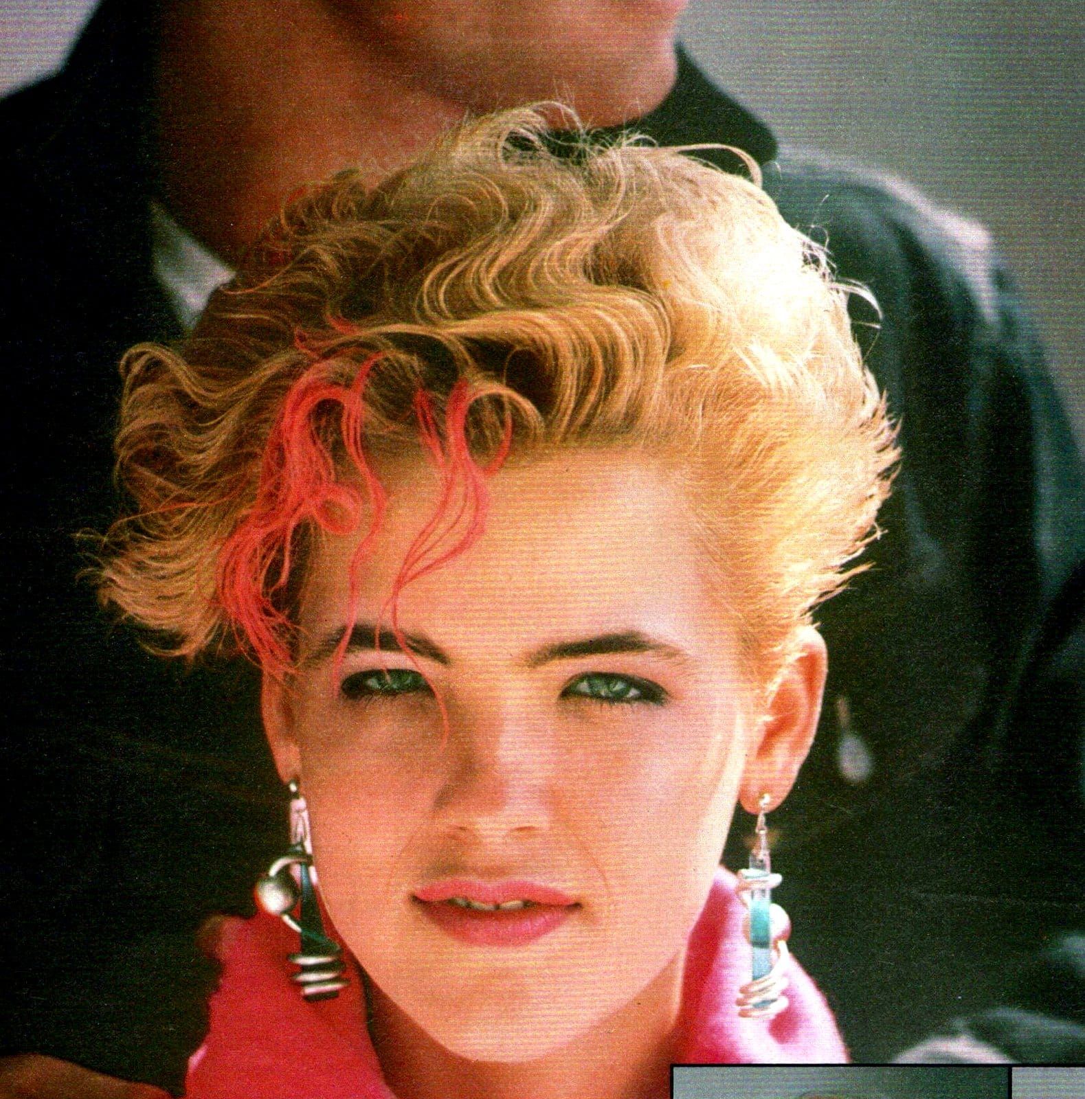 Ear Length Visual Idea — 80s Hairstyles
